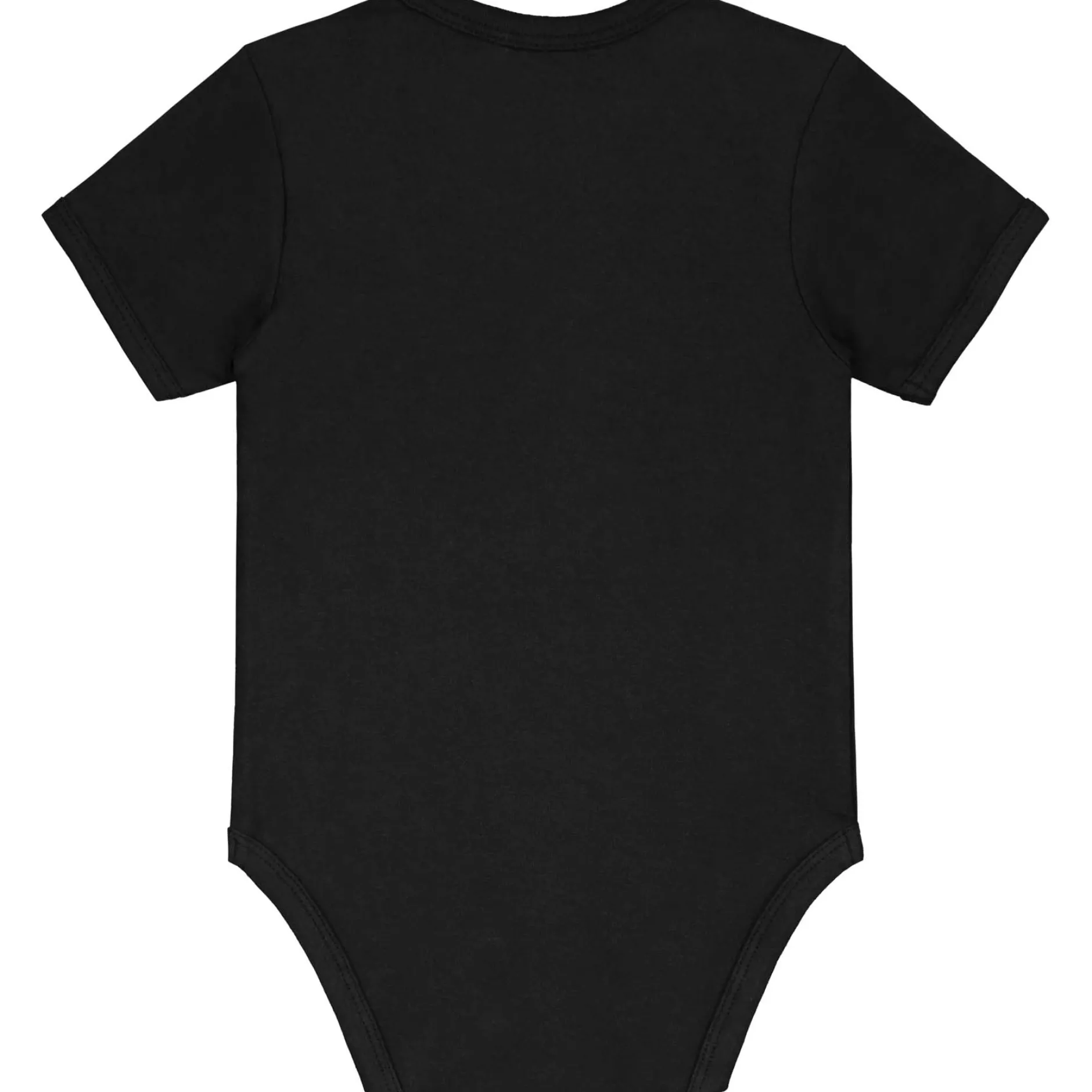 Rompers|Rompers*Prénatal basis romper korte mouwen effen zwart Black