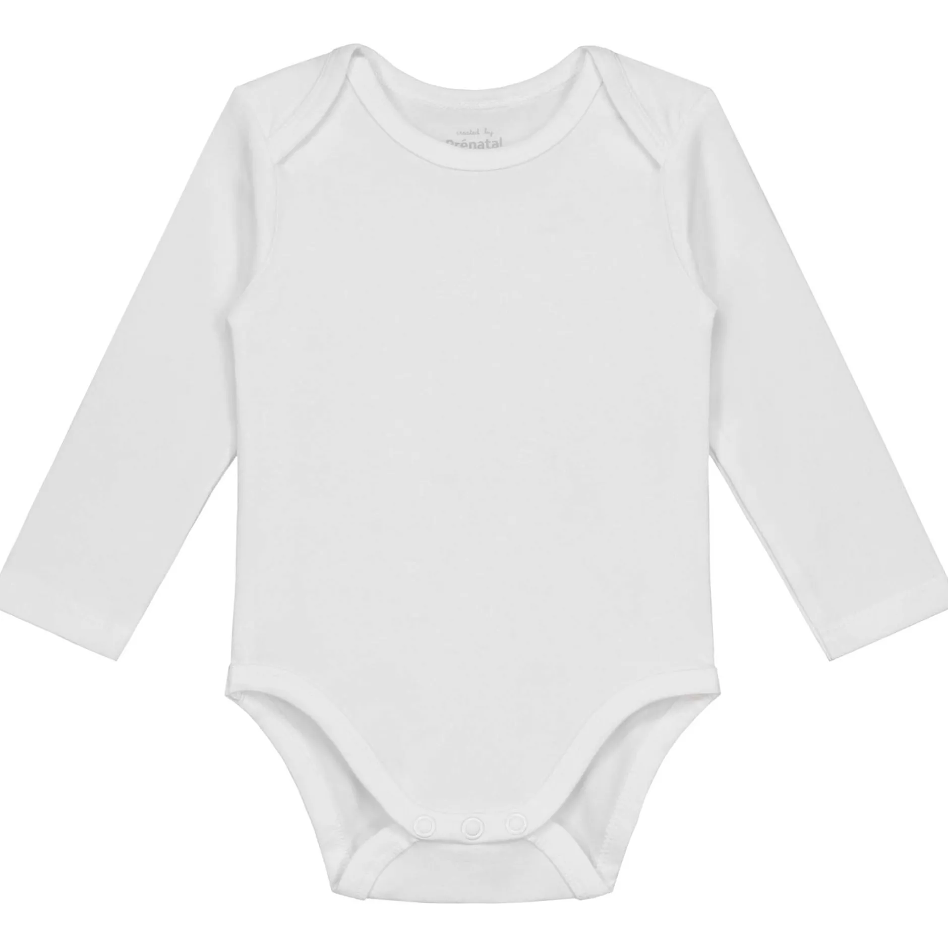 Rompers|Rompers*Prénatal basis romper lange mouwen effen wit White
