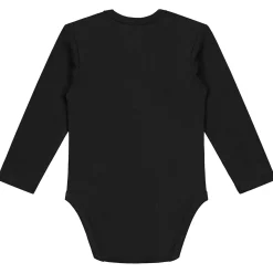 Rompers|Rompers*Prénatal basis romper lange mouwen effen zwart Black