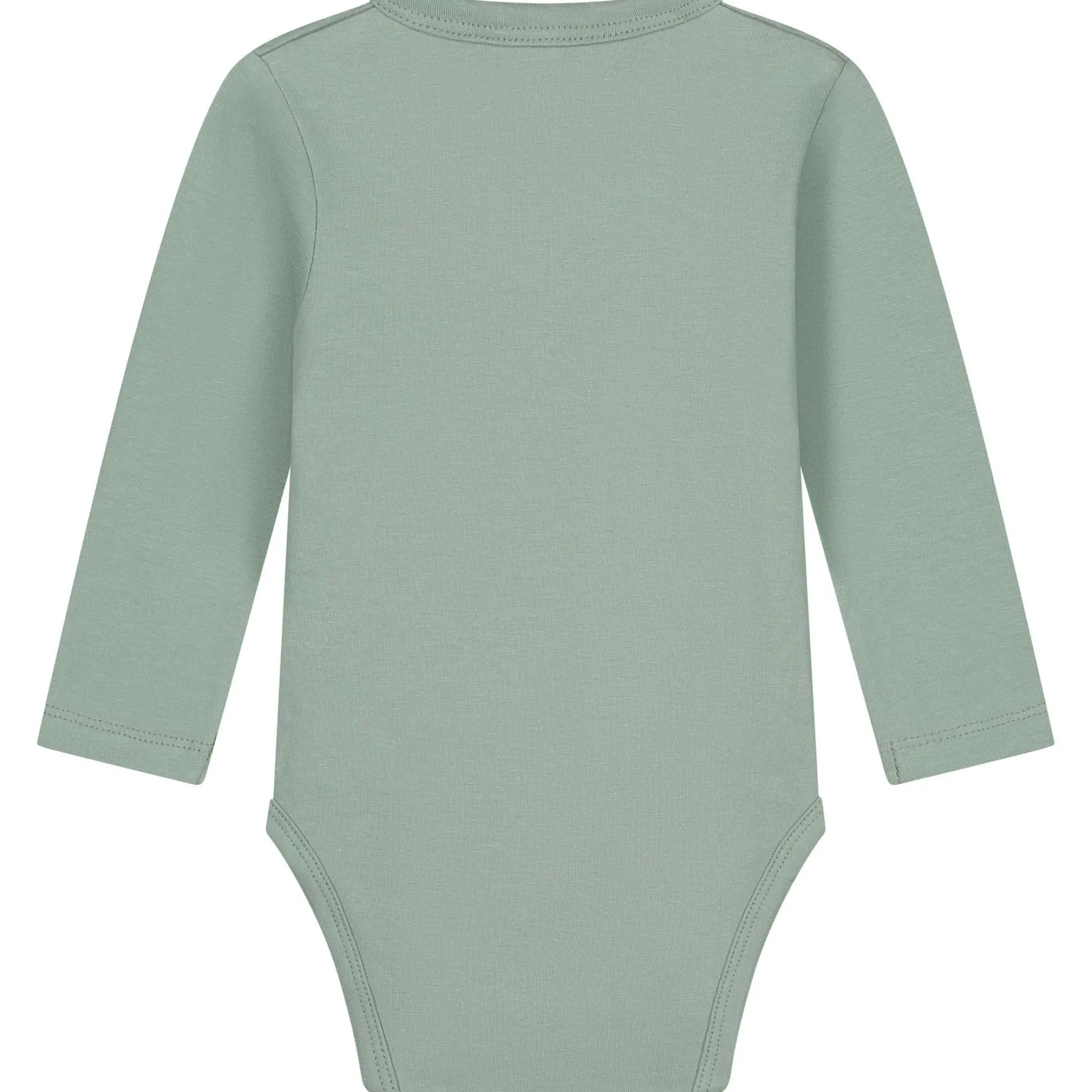 Rompers|Rompers*Prénatal basis romper met overslag lange mouwen effen groen Midgreen