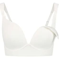 Borstkolven|Bh's*Prénatal beugelloze voedingsbh  effen beige Ecru