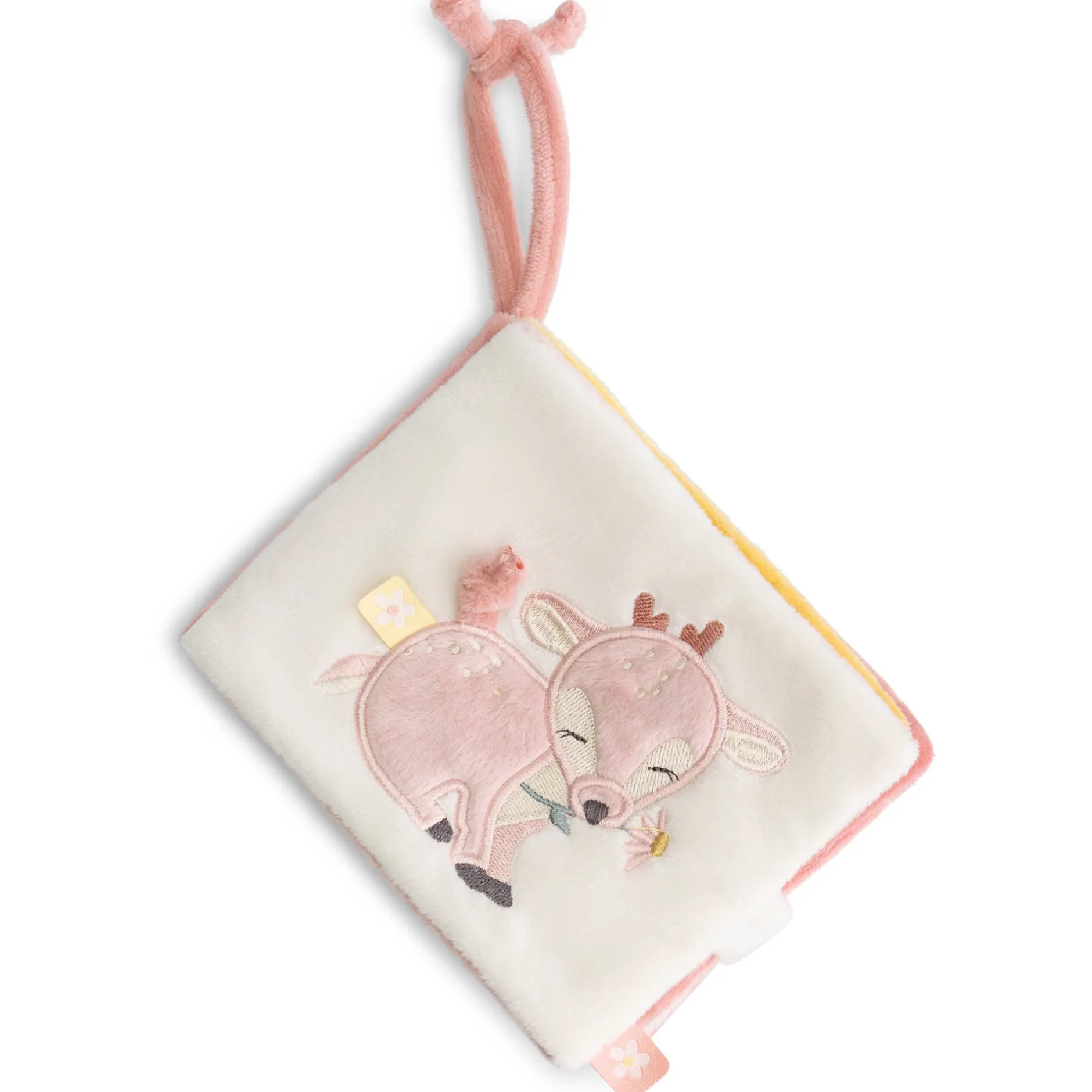 Buggyboekjes|Speelgoed Voor Onderweg*Prénatal buggyboekje hert Powder Pink