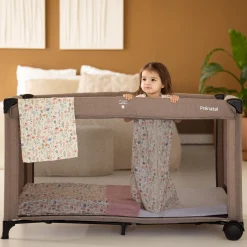 Campingbedden*Prénatal campingbed Sinne Taupebrown