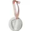 Feestartikelen|Kraamcadeaus*Prénatal gipsafdruk hanger White