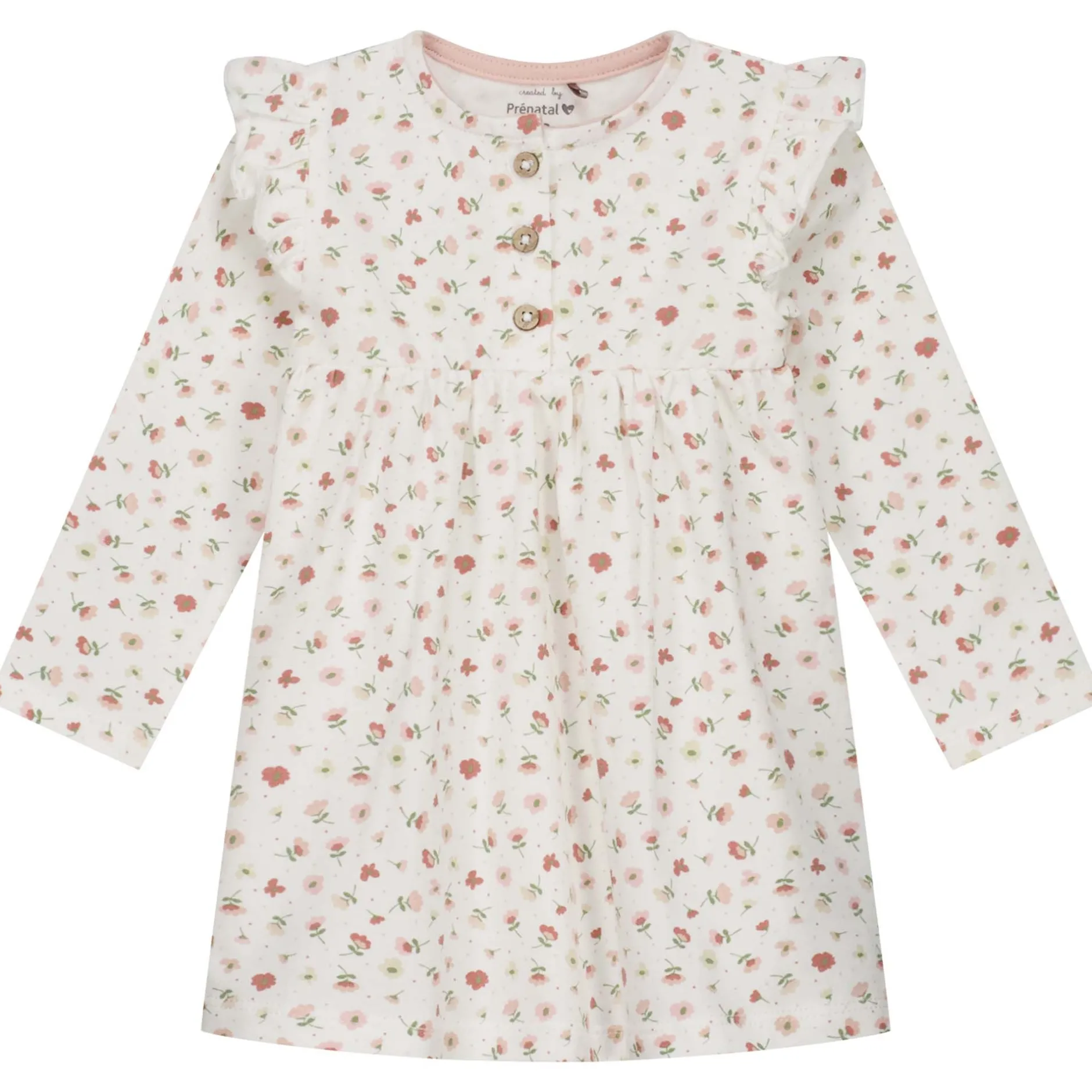 Mutsjes & Haarbandjes|Jurken*Prénatal Hello new day newborn jurk & tulband muts Powder Pink