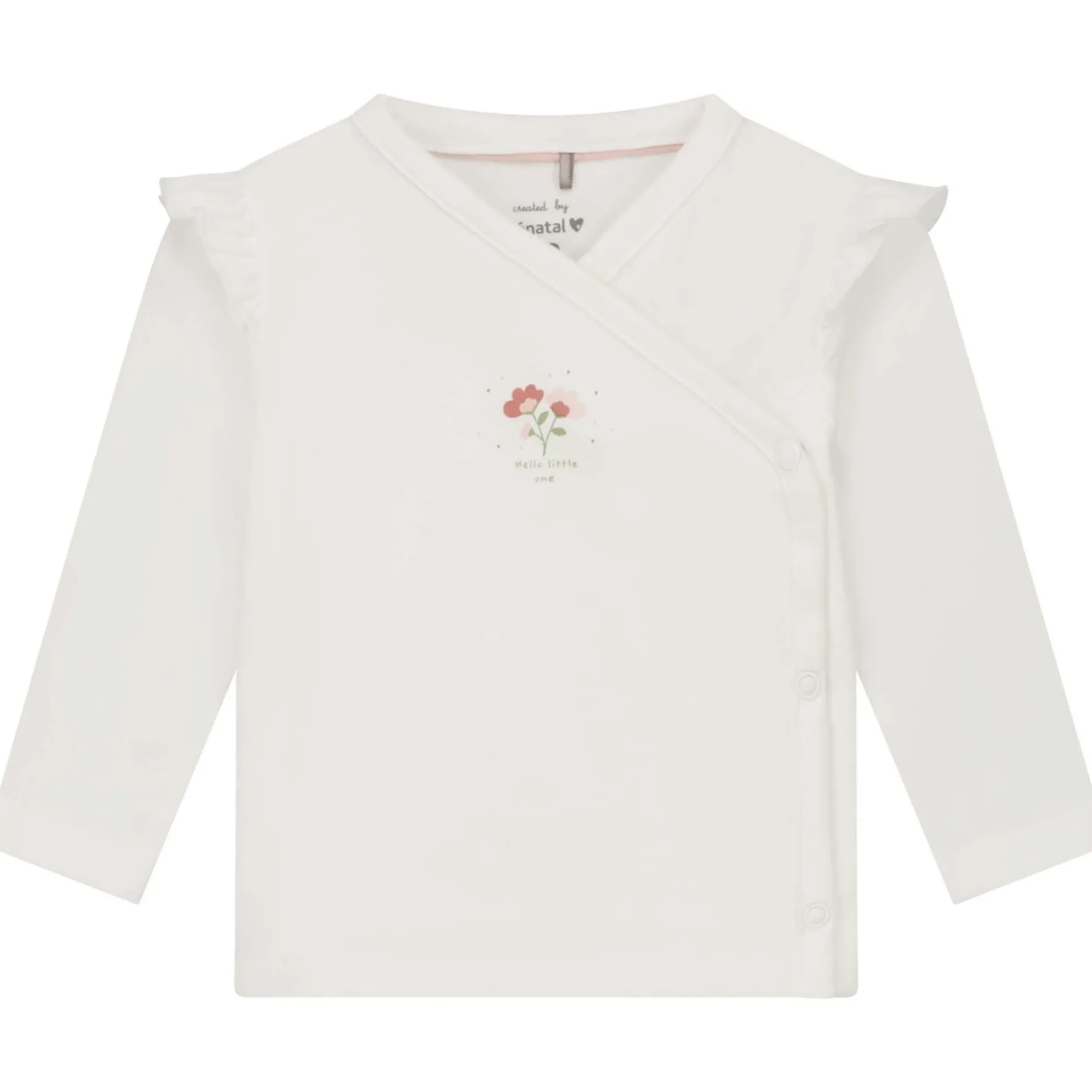 Mutsjes & Haarbandjes|Broeken*Prénatal Hello new day newborn shirt, broek & haarband Ivory White