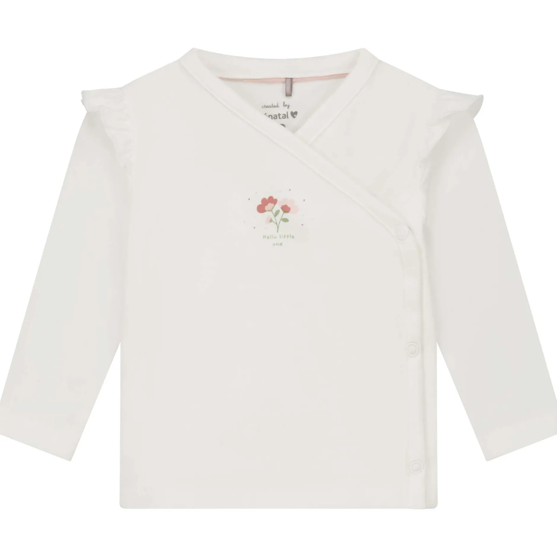 Mutsjes & Haarbandjes|Broeken*Prénatal Hello new day newborn shirt, broek & haarband Ivory White