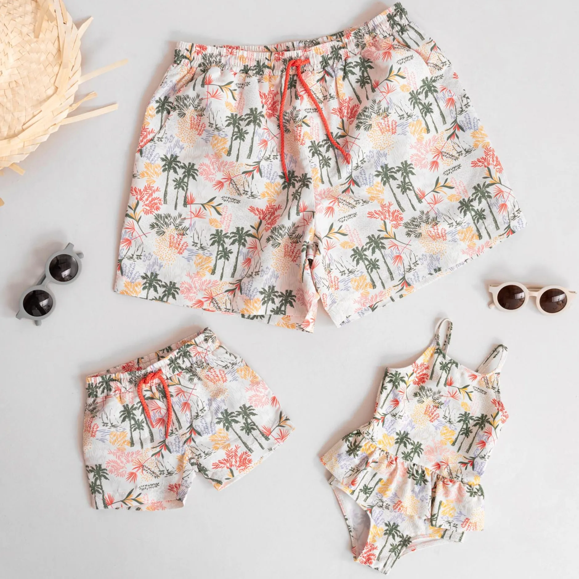 Zwembroeken|Zwemkleding*Prénatal heren zwemshort palm all over print Multi