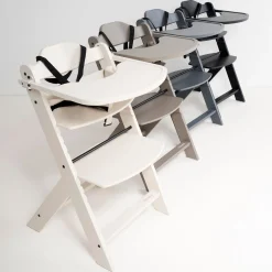 Wipstoelen & Bouncers*Prénatal houten kinderstoel Evan bundel grijs