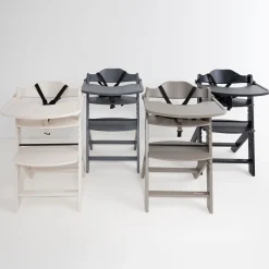 Wipstoelen & Bouncers*Prénatal houten kinderstoel Evan bundel grijs