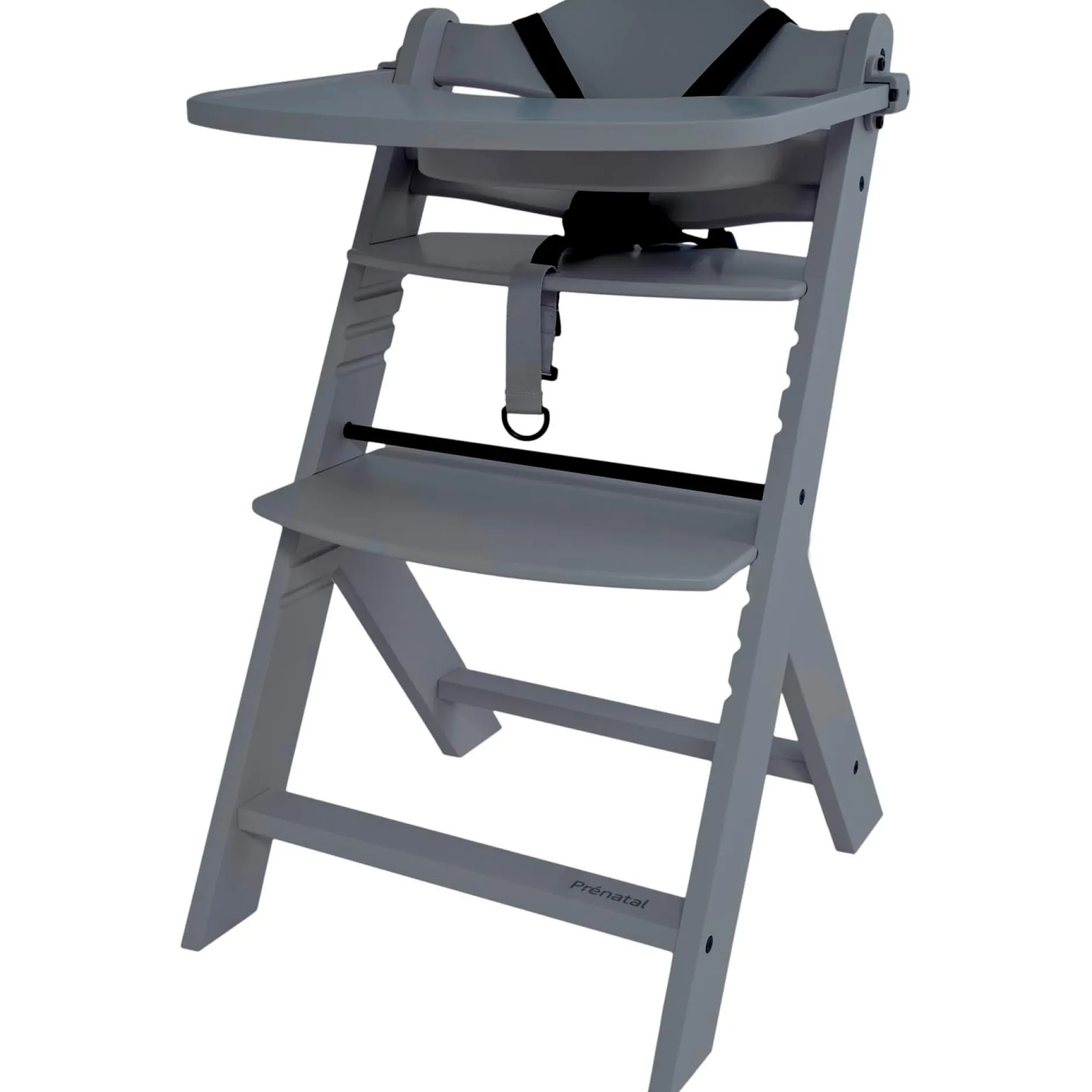 Wipstoelen & Bouncers*Prénatal houten kinderstoel Evan bundel grijs