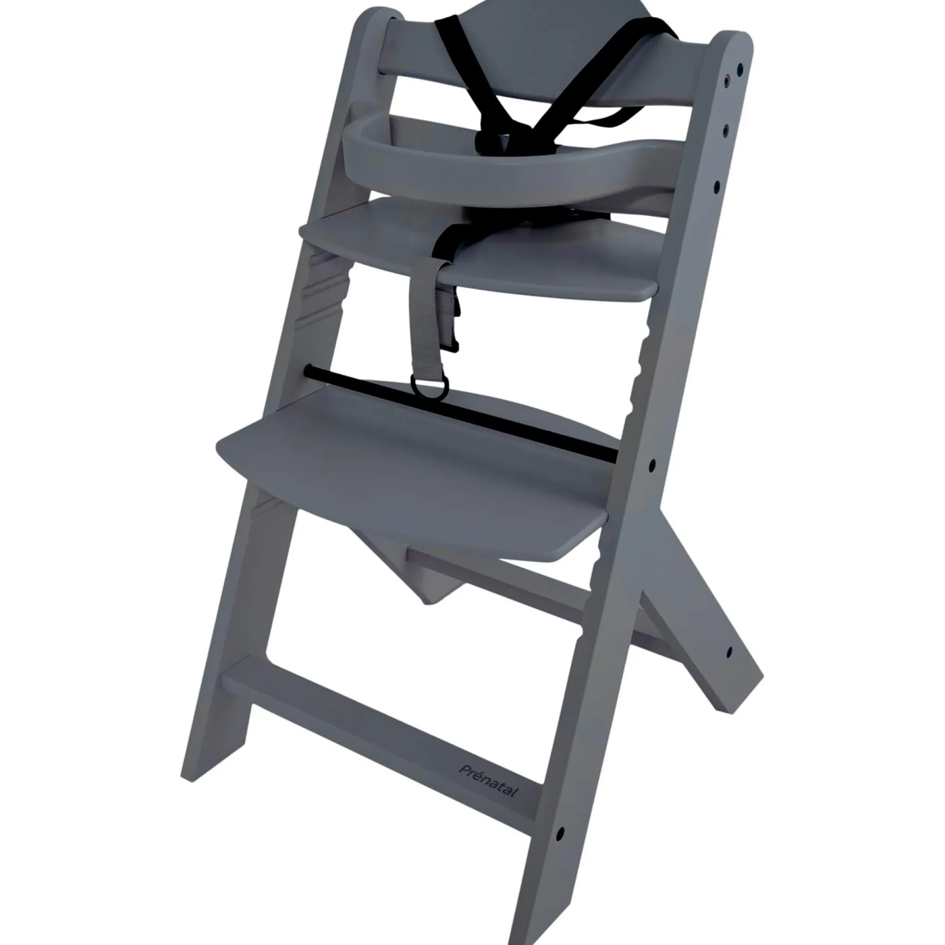 Wipstoelen & Bouncers*Prénatal houten kinderstoel Evan bundel grijs