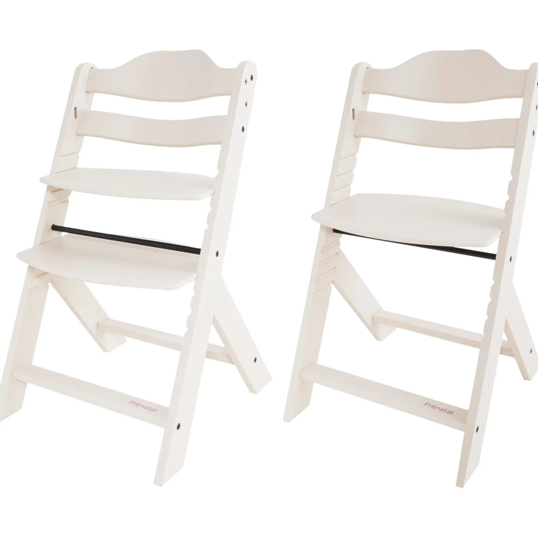 Wipstoelen & Bouncers*Prénatal houten kinderstoel Evan bundel wit