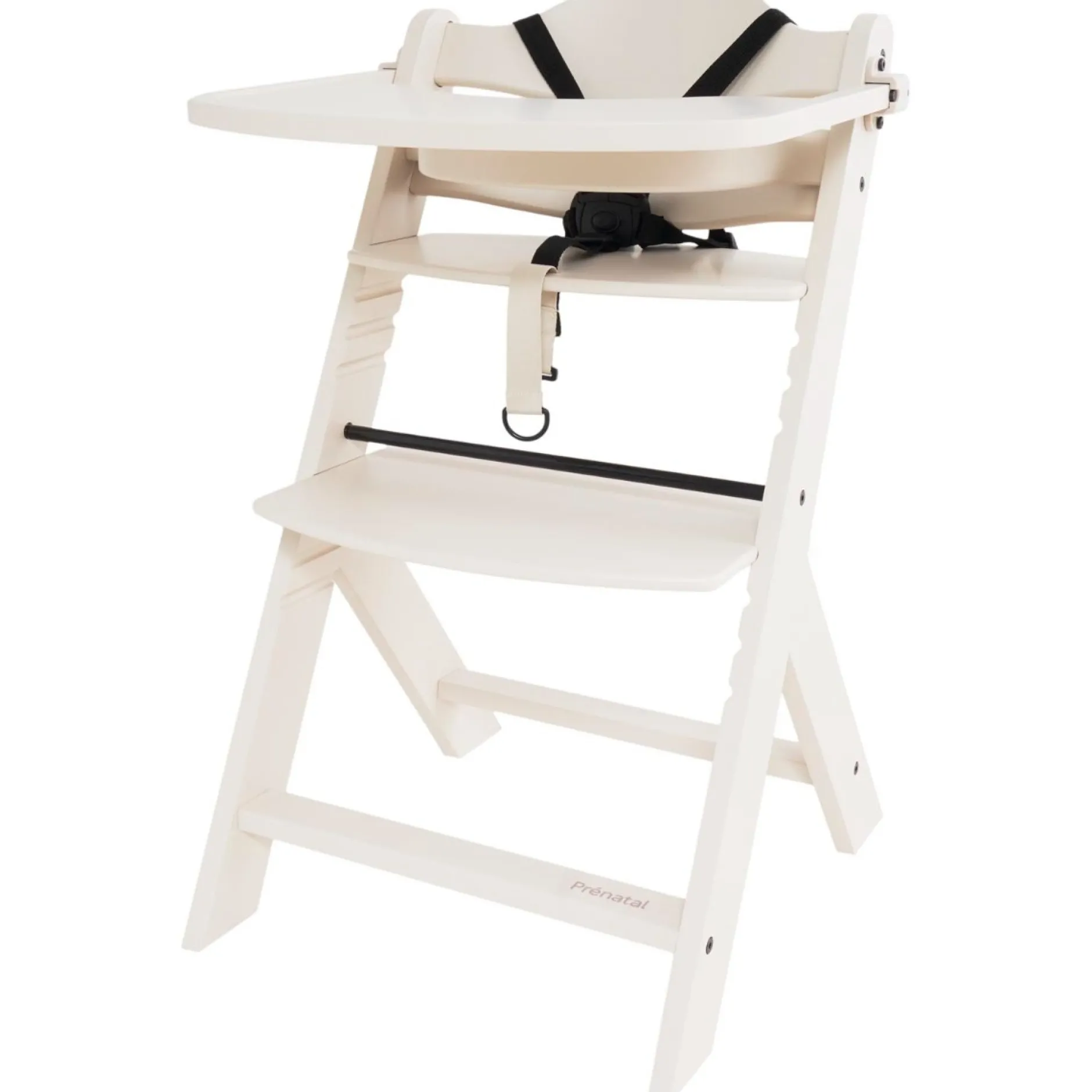 Wipstoelen & Bouncers*Prénatal houten kinderstoel Evan bundel wit