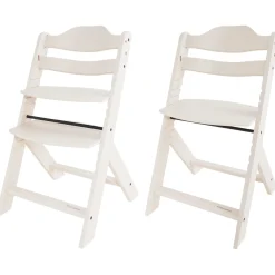 Wipstoelen & Bouncers*Prénatal houten kinderstoel Evan bundel wit