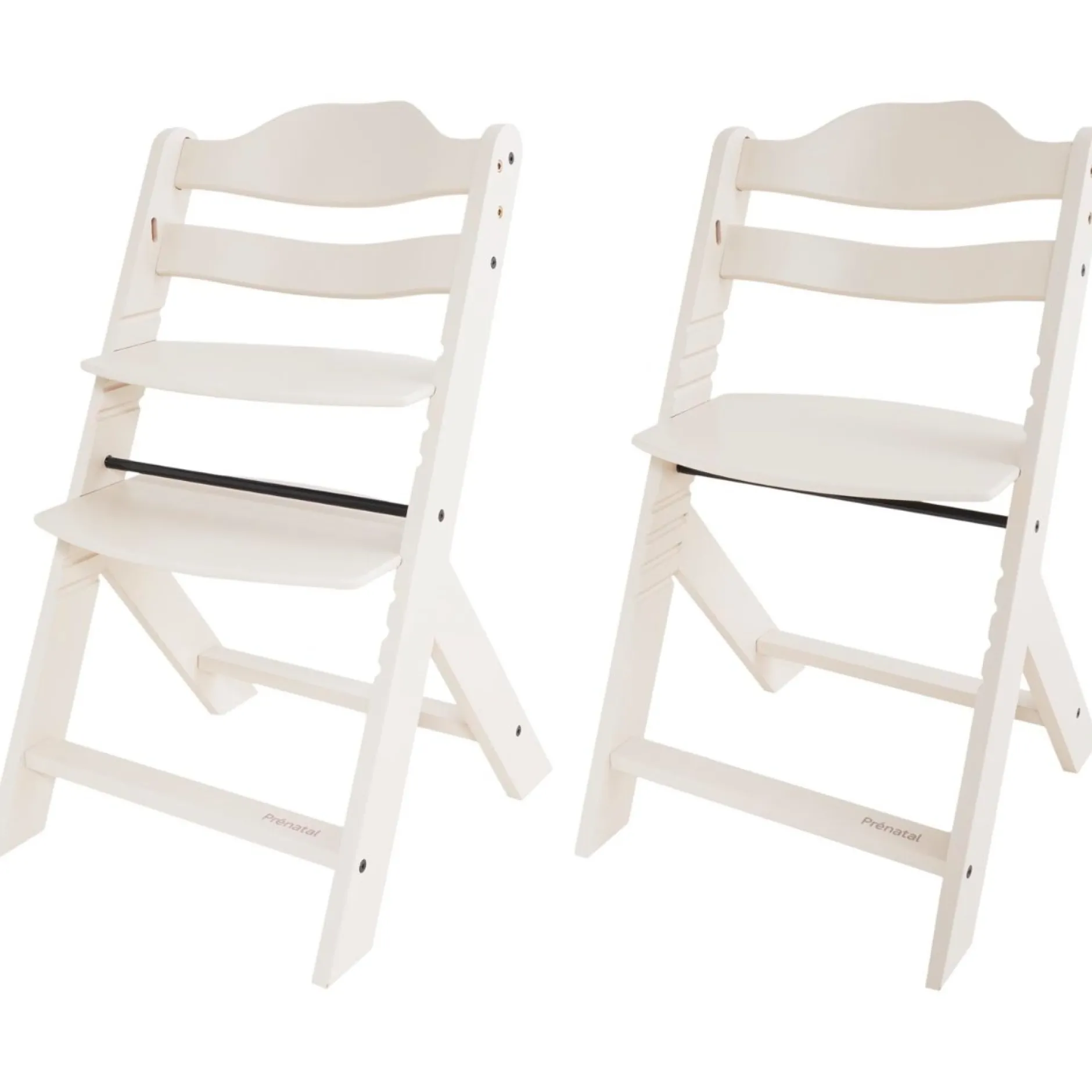 Wipstoelen & Bouncers*Prénatal houten kinderstoel Evan bundel wit