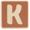 Lettertreinen*Prénatal houten namentrein letter K Dark Orange Bown