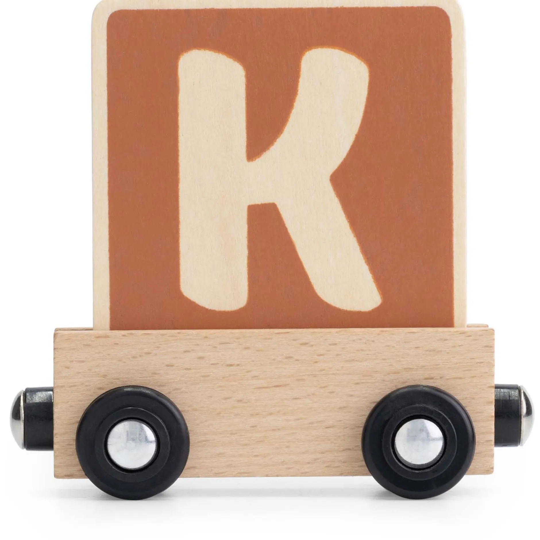 Lettertreinen*Prénatal houten namentrein letter K Dark Orange Bown