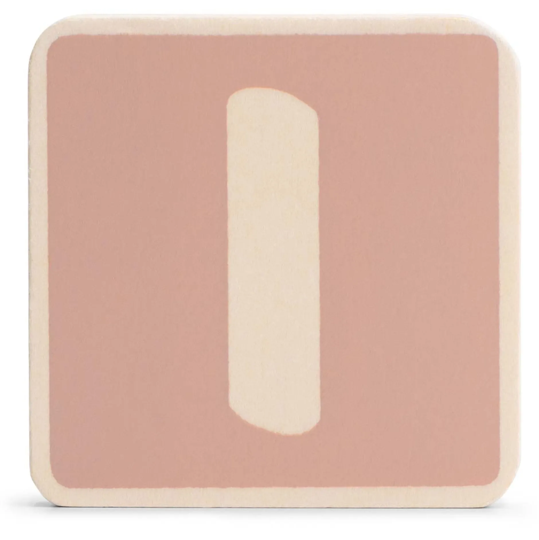 Lettertreinen*Prénatal houten namentrein letter I Dark Pink