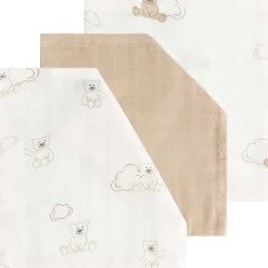 Washandjes*Prénatal hydrofiel washand 3 stuks beige