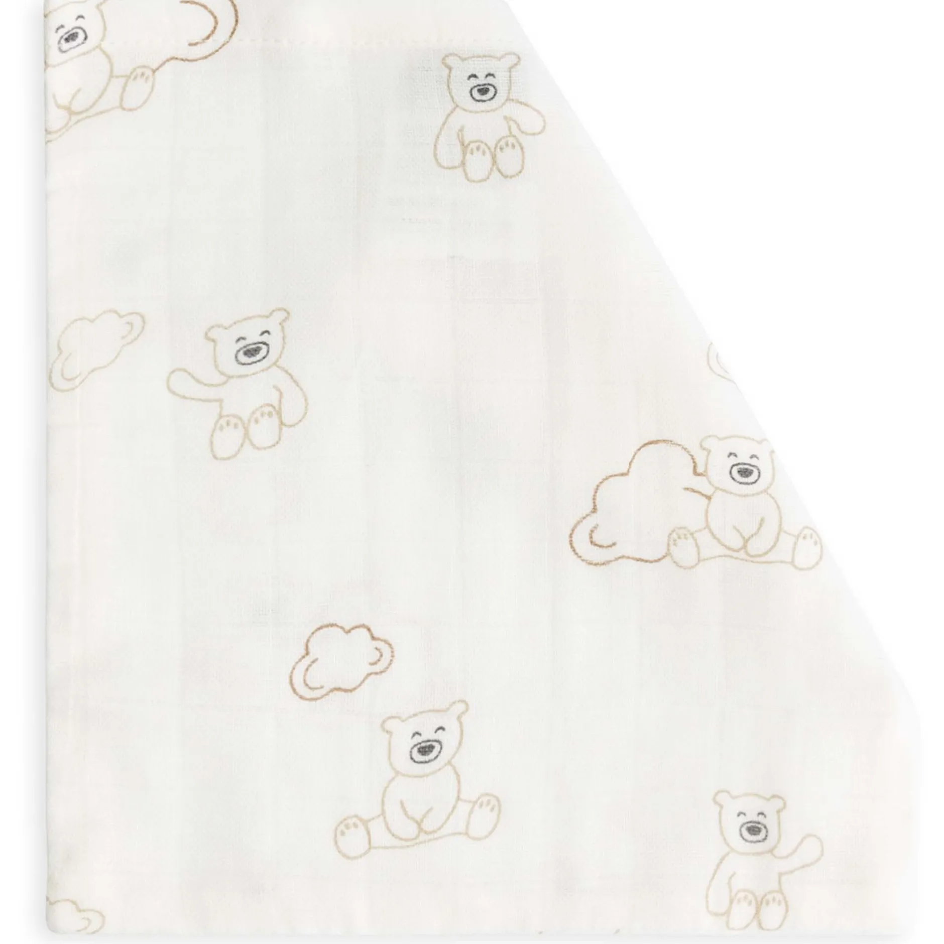 Washandjes*Prénatal hydrofiel washand 3 stuks beige
