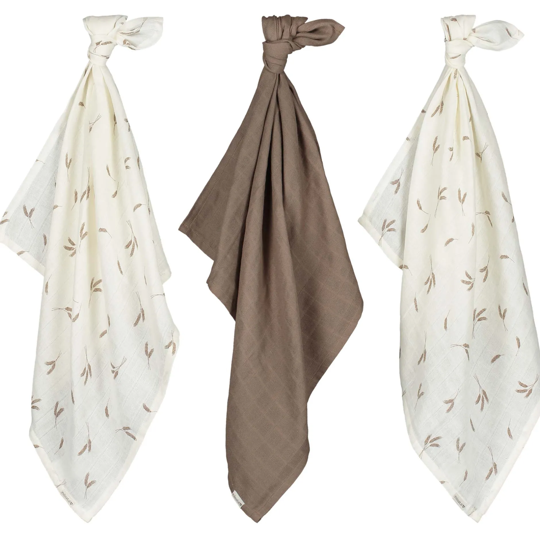 Doeken & Luiers*Prénatal hydrofiele luiers graan 3 stuks taupe