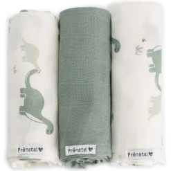 Doeken & Luiers*Prénatal hydrofiele luiers Dino 3 stuks multi