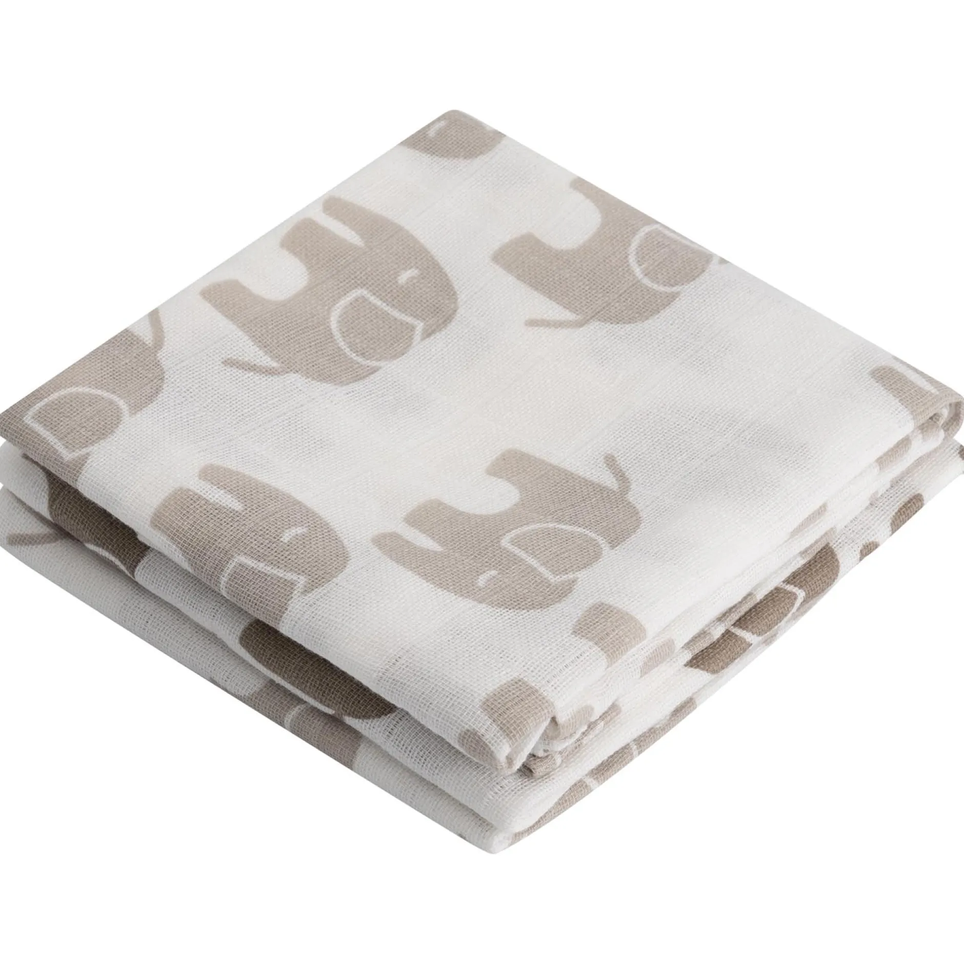Boxen|Doeken & Luiers*Prénatal hydrofiele luiers Otis Olifant 3 stuks wit