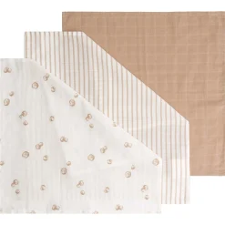 Monddoekjes|Monddoekjes*Prénatal hydrofiele monddoekjes 3 stuks beige