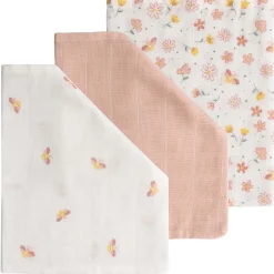 Washandjes*Prénatal hydrofiele washandjes 3 stuks roze