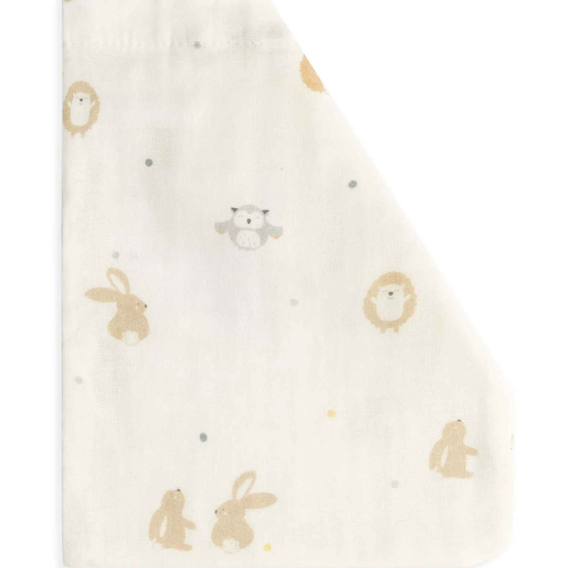 Washandjes*Prénatal hydrofiele washand kleine vriendjes 3 stuks wit