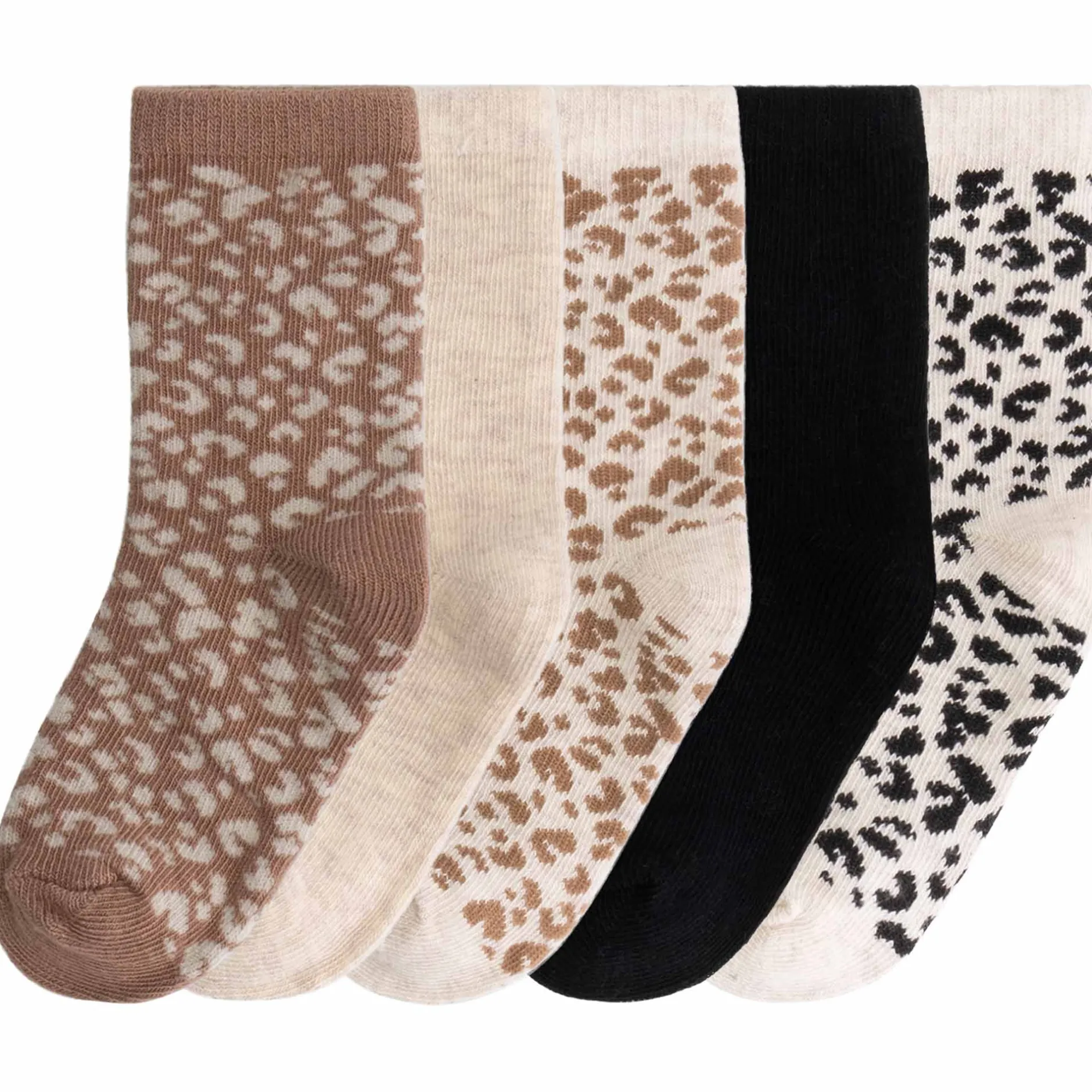 Sokken & Maillots|Sokken & Maillots*Prénatal kinder sokken 5 paar bruin Light Brown Melange