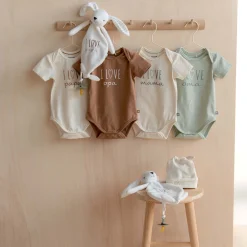 Feestartikelen|Fopspenen & Accessoires*Prénatal Knuffeldoekje I Love Papa wit