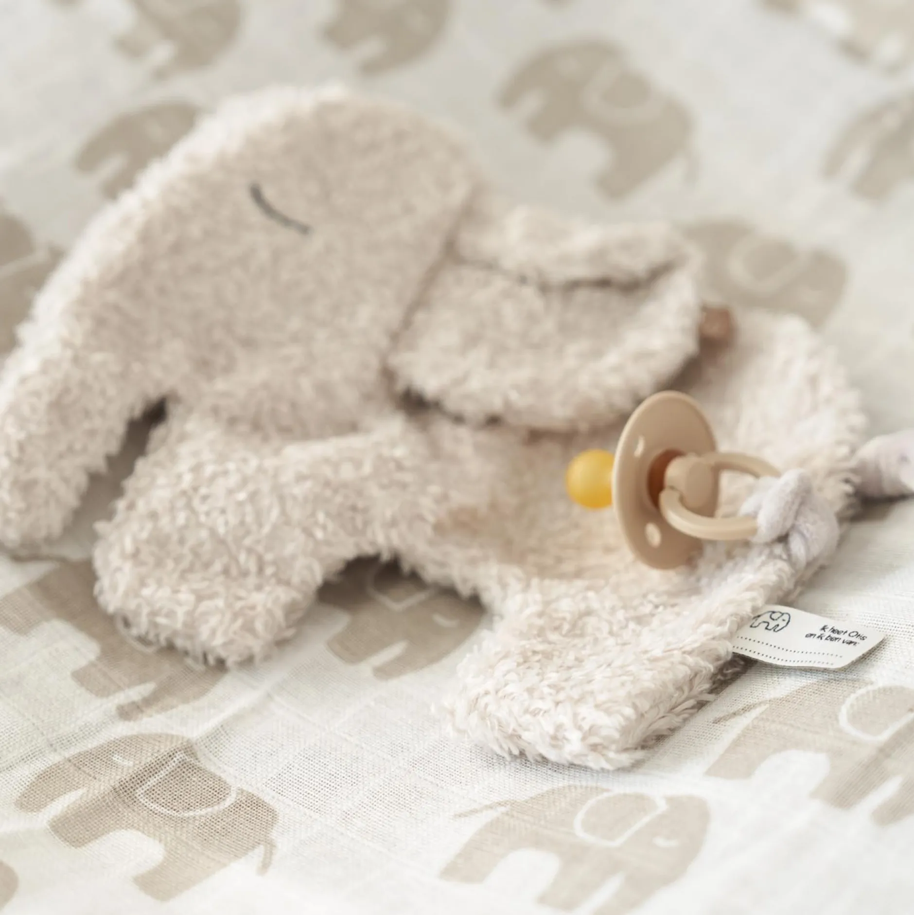 Knuffeldoekjes|Boxen*Prénatal knuffeldoekje Otis de olifant grijs