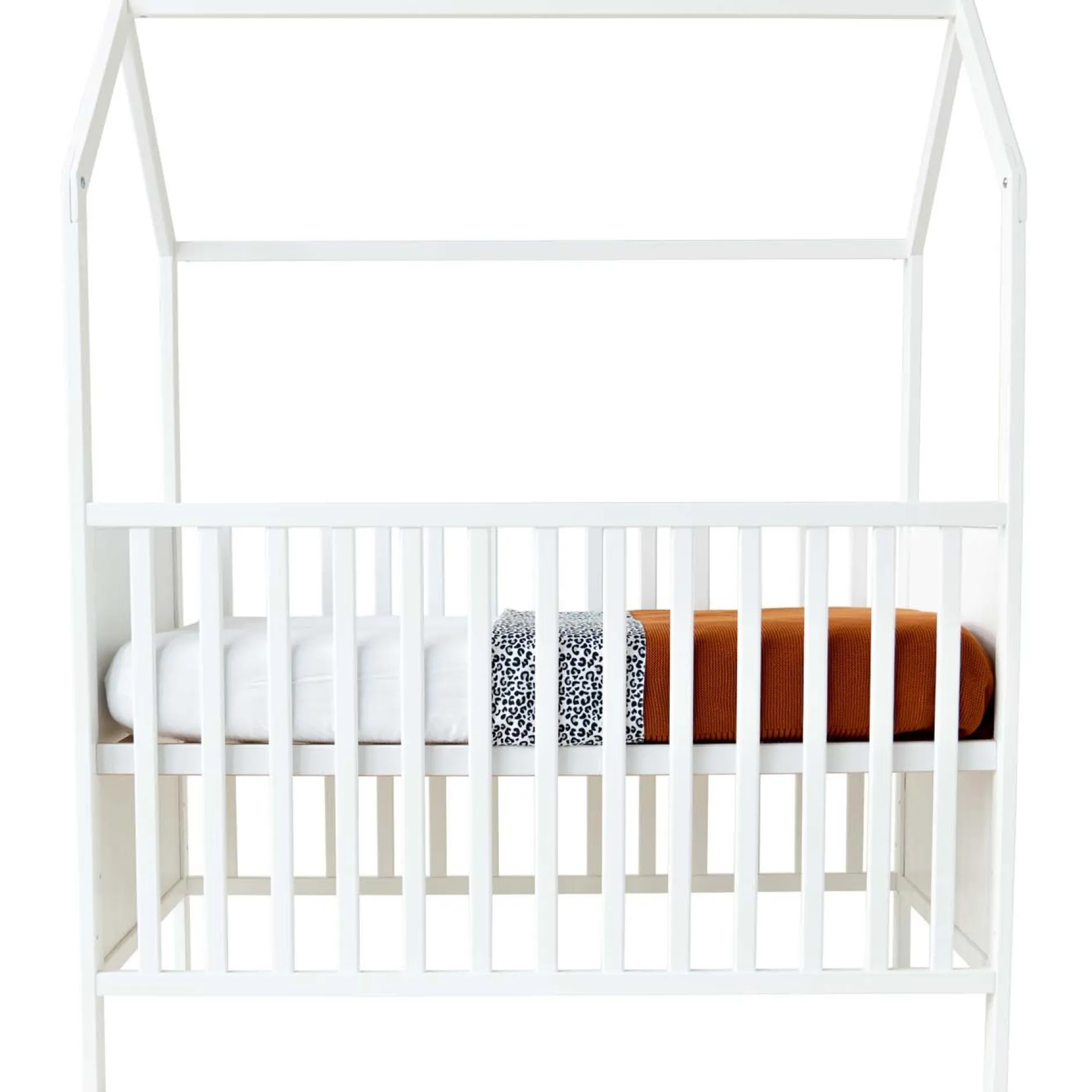Ledikanten*Prénatal ledikant bed/huisje Bauke White