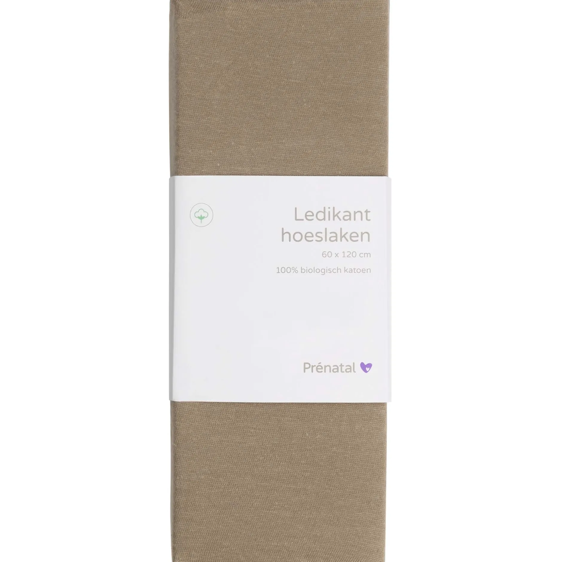 Hoeslakens*Prénatal ledikant hoeslaken taupe