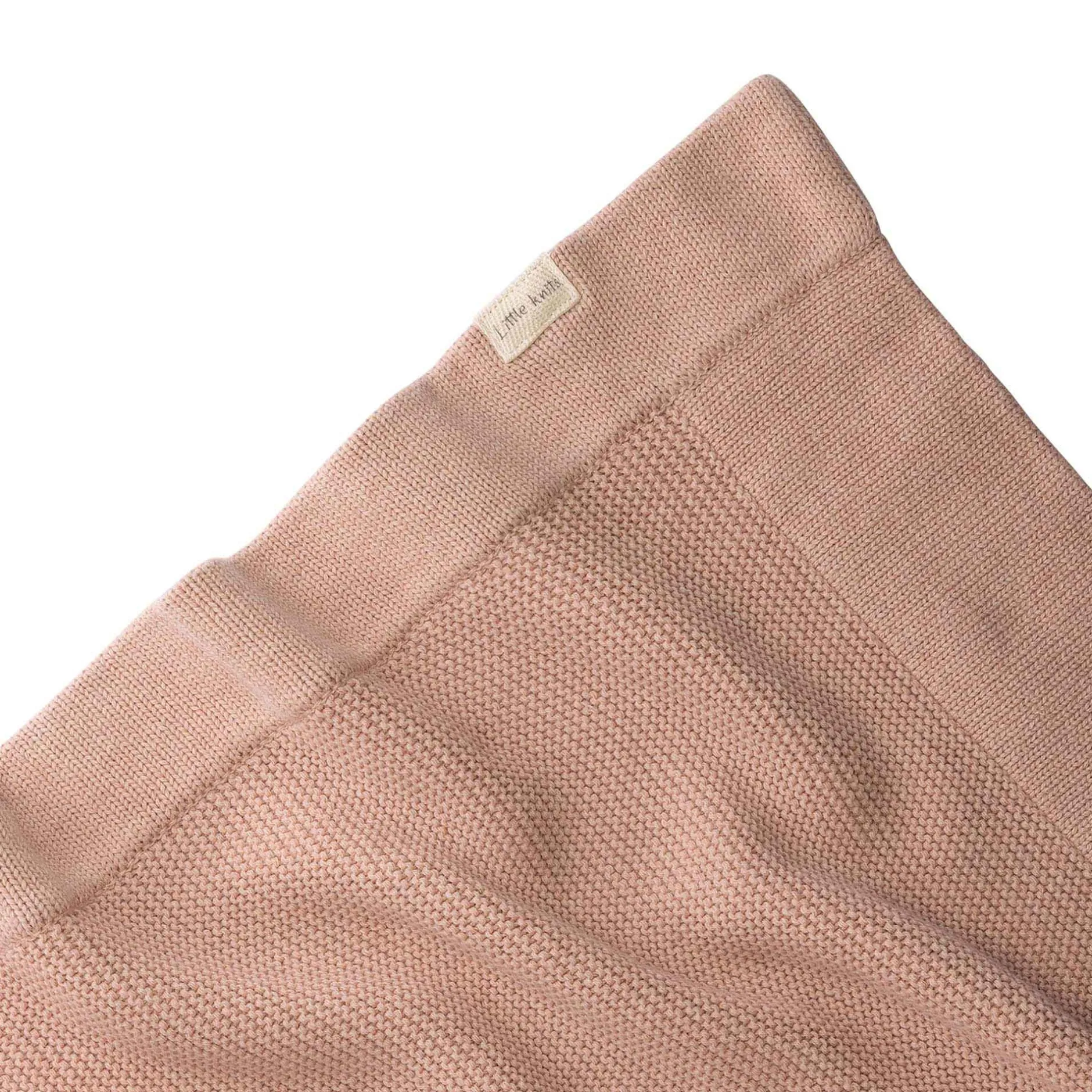 Dekens*Prénatal ledikantdeken Little Knits roze