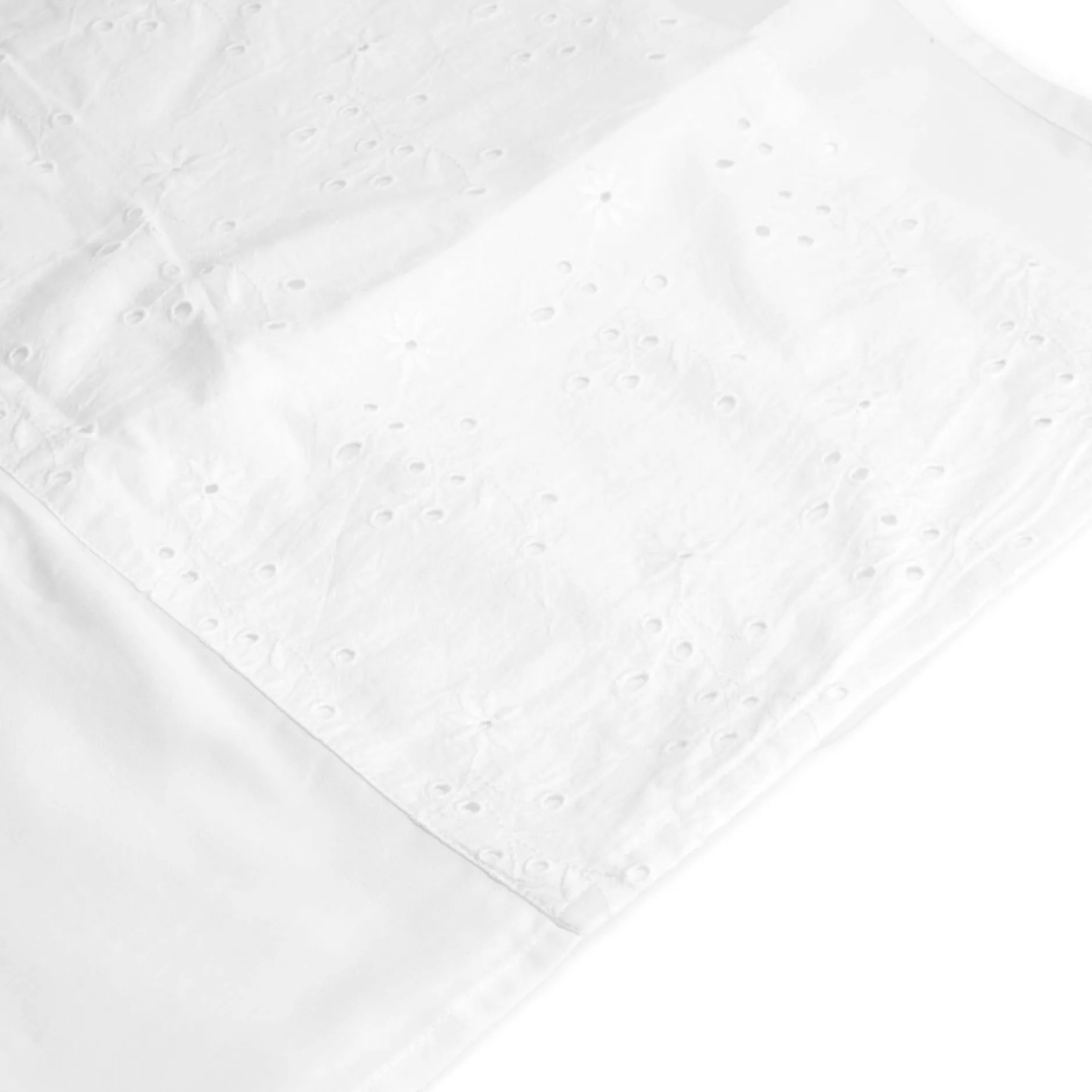 Lakens*Prénatal ledikantlaken broderie wit