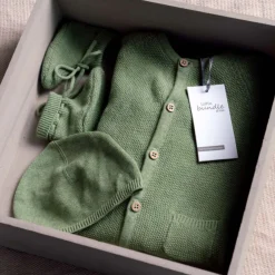 Sokjes & Slofjes|Boxpakjes*Prénatal Little bundle of love newborn boxpakje & slofjes Green Shade
