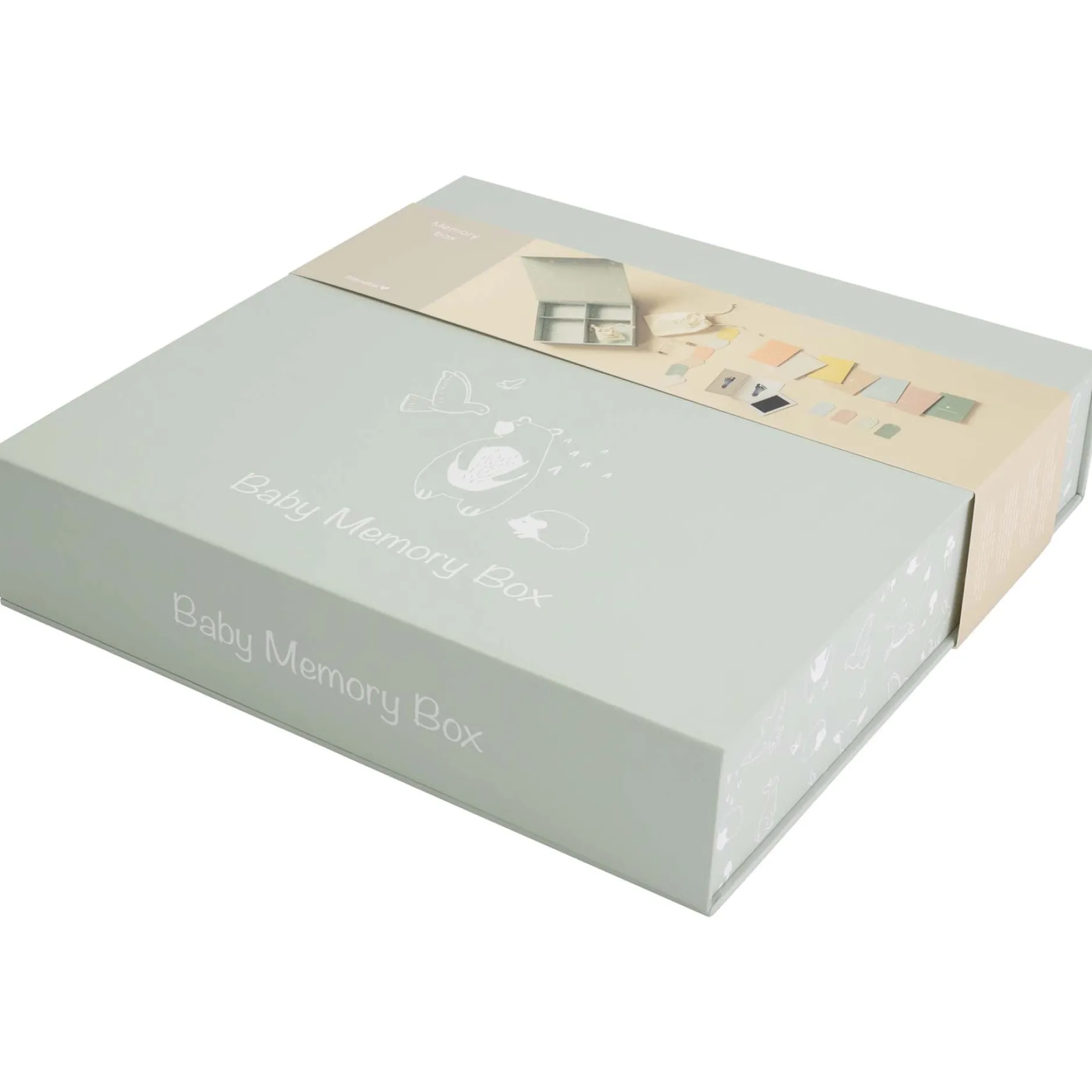 Feestartikelen|Kraamcadeaus*Prénatal memory box Green