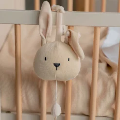 Muziekmobielen & Muziekdoosjes*Prénatal muziekdoosje Little Knits Ecru Melange