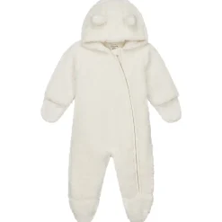 Boxpakjes|Boxpakjes & Jumpsuits*Prénatal newborn berenpak teddy lange mouwen effen wit Ivory White