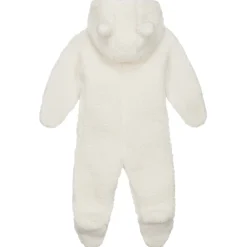Boxpakjes|Boxpakjes & Jumpsuits*Prénatal newborn berenpak teddy lange mouwen effen wit Ivory White