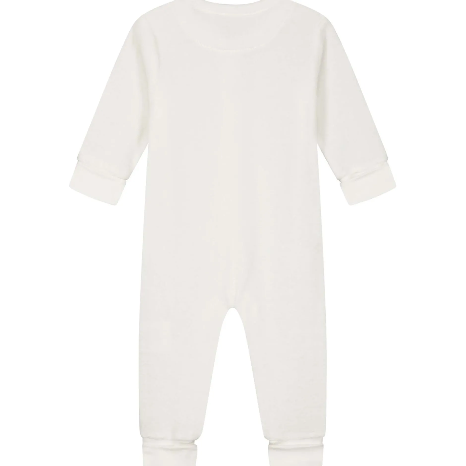 Boxpakjes|Boxpakjes*Prénatal newborn boxpakje rib velours lange mouwen effen wit Ivory White