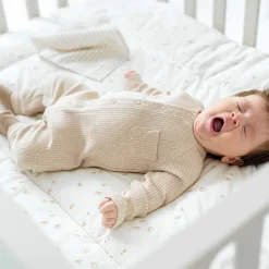 Boxpakjes|Boxpakjes & Jumpsuits*Prénatal newborn boxpakje rib lange mouwen effen beige Beigebrown