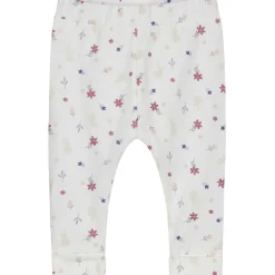 Broeken & Leggings|Broeken*Prénatal newborn broek bloemen wit Ivory White