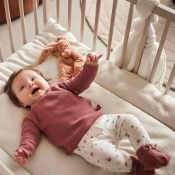 Broeken & Leggings|Broeken*Prénatal newborn broek bloemen wit Ivory White