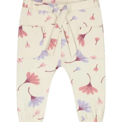 Broeken & Leggings|Broeken*Prénatal newborn broek bloemen beige Dark Ecru