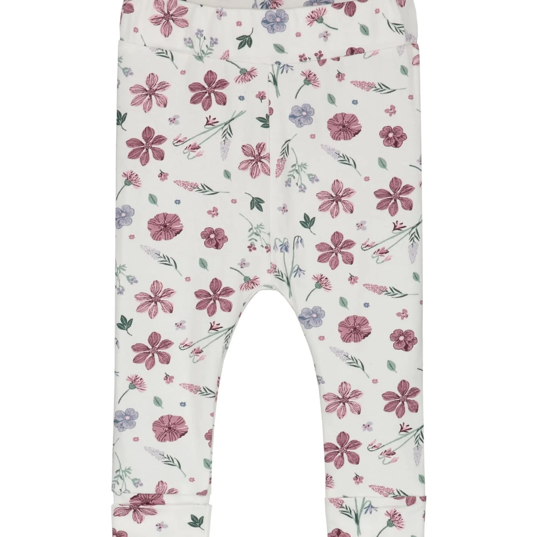 Broeken & Leggings|Broeken*Prénatal newborn broek bloemen roze Ivory White