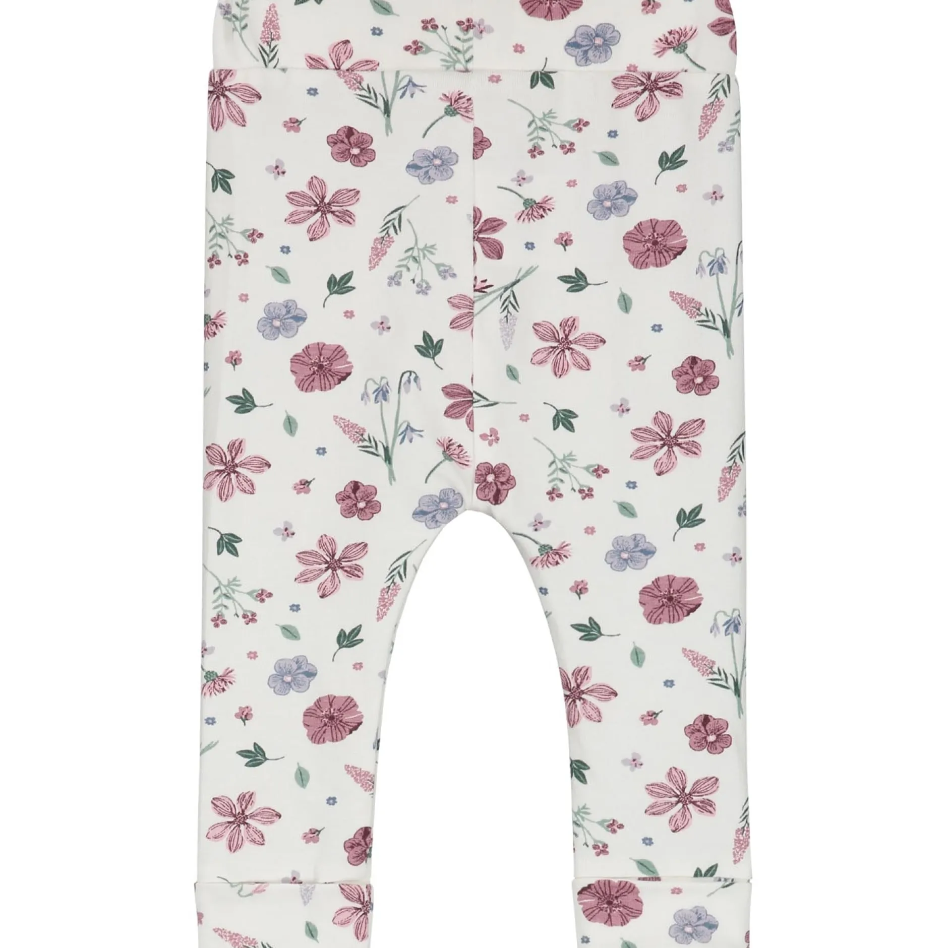 Broeken & Leggings|Broeken*Prénatal newborn broek bloemen roze Ivory White